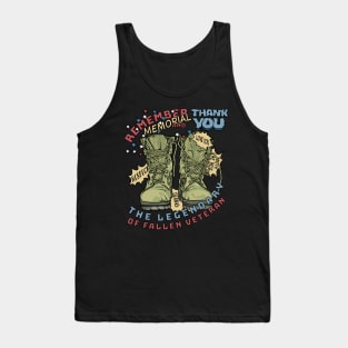 Memorial Day Thank you the Legendary of Fallen Veteran Tank Top